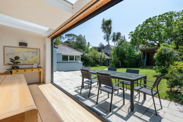Falmouth Stays Trevint garden view