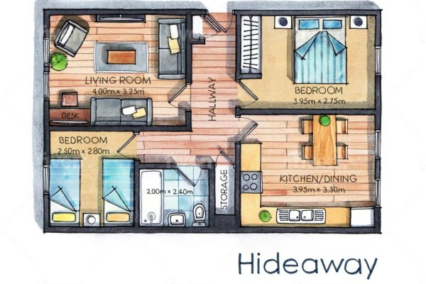 Falmouth Stays Hideaway Port Pendennis floor plan