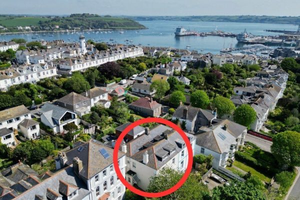 Woodlane Crescent, Falmouth harbour view